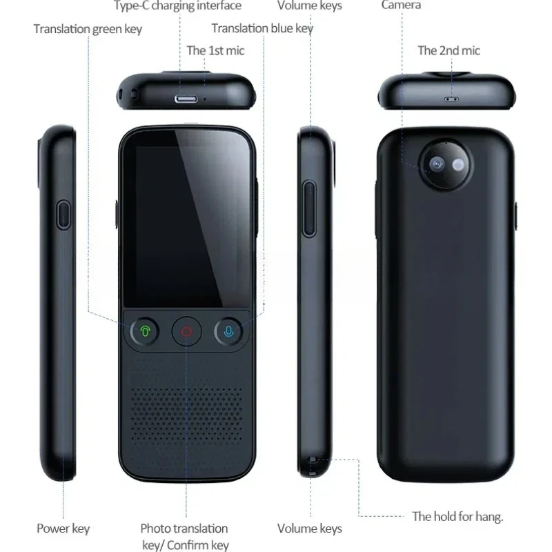 T10 Pro Translator Intelligent Speech Translation 137 Real-time Language Intelligent Translation Portable Translator