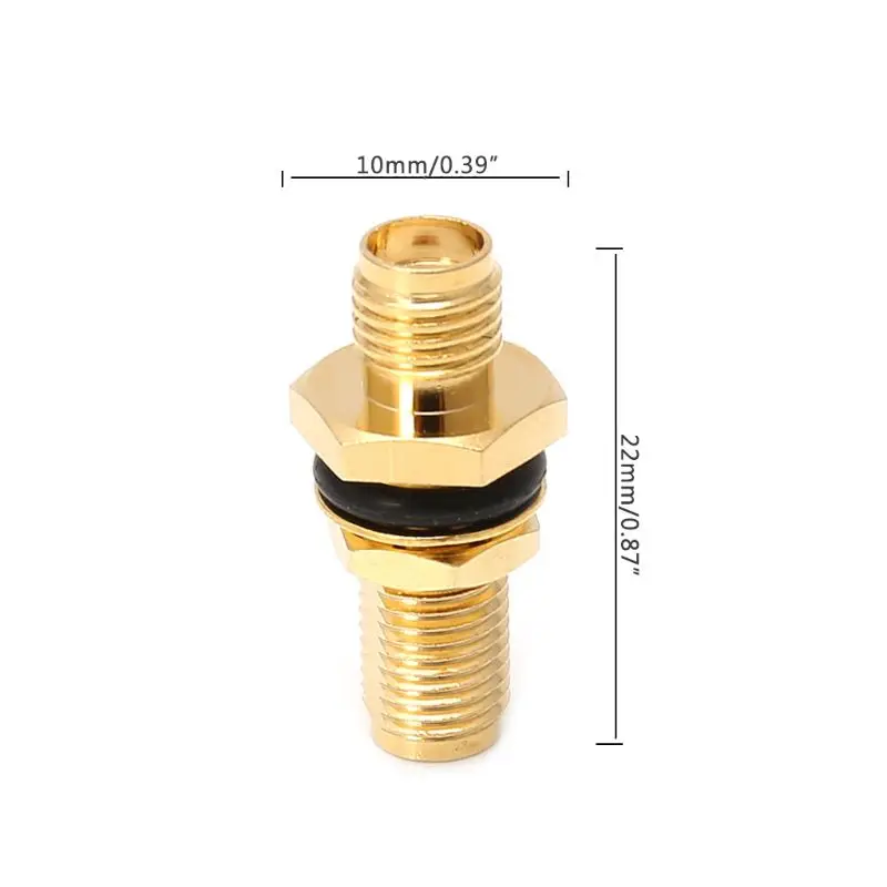 

SMA Female RF Connector Straight Coaxial Converter Adapter Panel Mount O-Ri