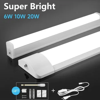 매우 밝은 주방 조명 캐비닛 아래 20W 10W 6W Led 조명, 220V 110V 주방 조명, Led 튜브 조명