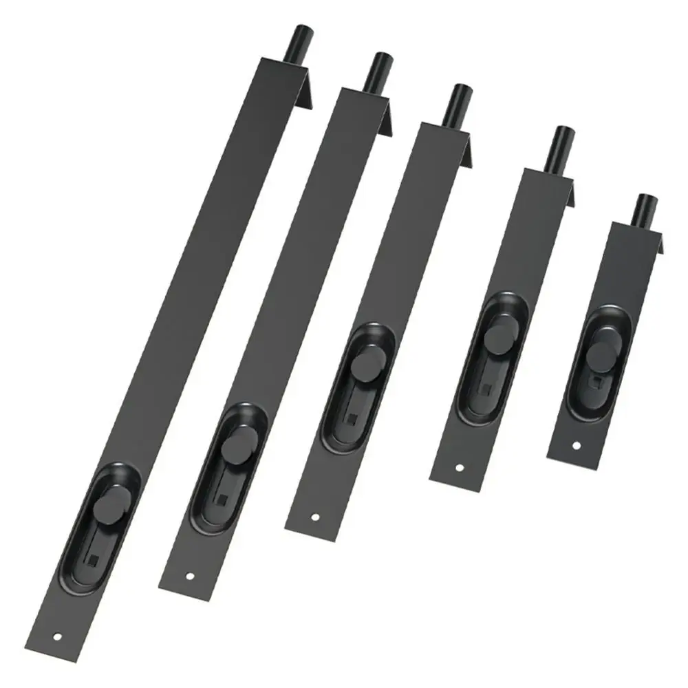 4/6/8/10/12 inch Stainless Steel Hidden Home Gate Door Latch Bolt Security Guard Flush Latch Bolt Slide Lock Slide Hardware door latch