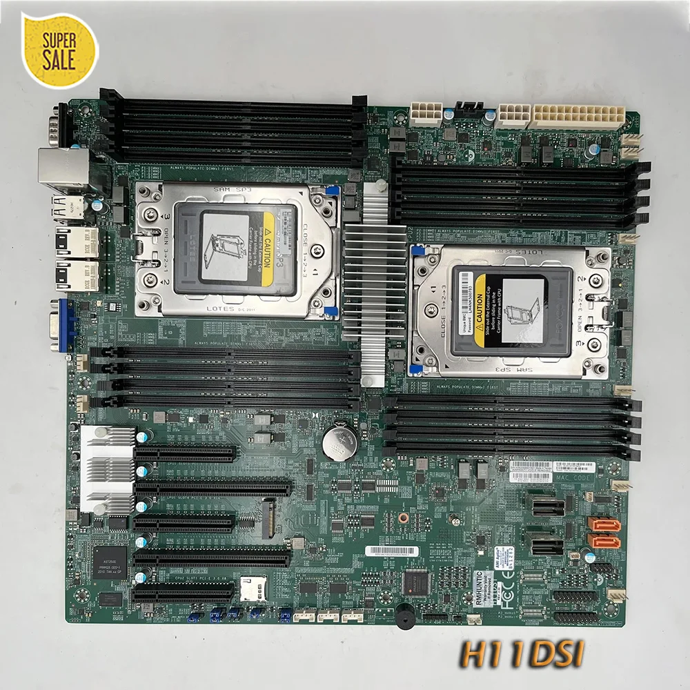 

For Supermicro H11DSI IPMI M.2 E-ATX Support 7542 7702 7742 Server Motherboard