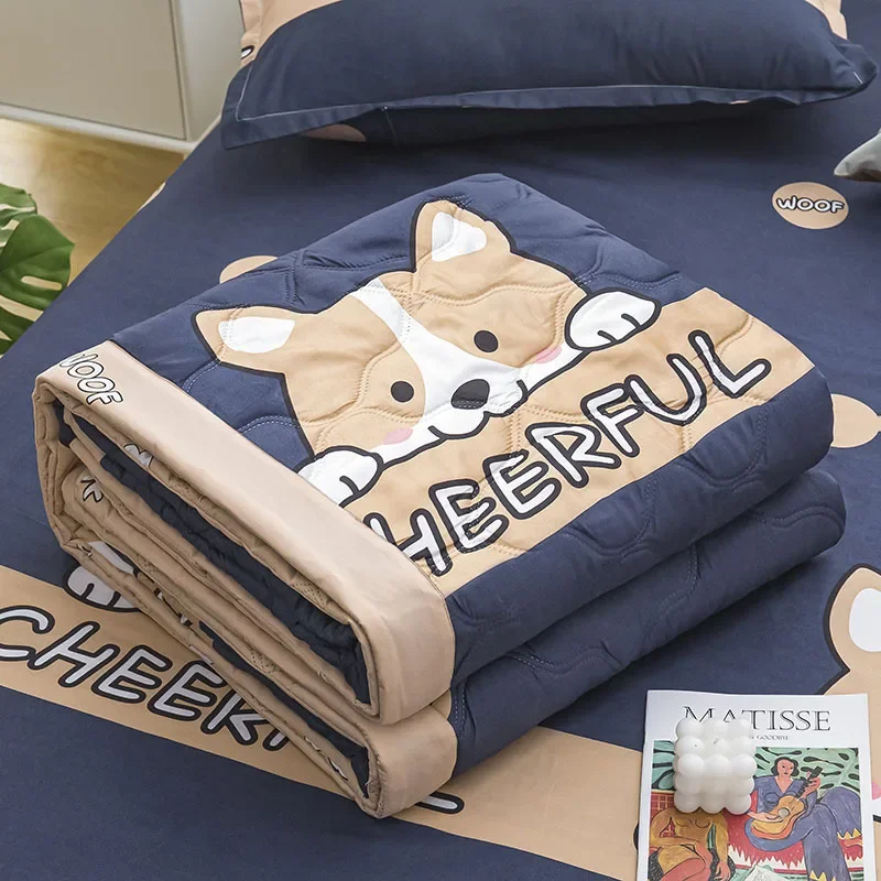 Quilting Spring Summer Soft Breathable Mechanical Wash Quilted Comforter Single Double Bed for Children Adults,summer quilt,summer quilt set,bed comforter