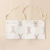Baby Crib Organizer Multi-Purpose Bed Storage Bag 2 Pockets Bedside Hanging Diaper Nursery Organizer for Diapers Toys Clothing 3