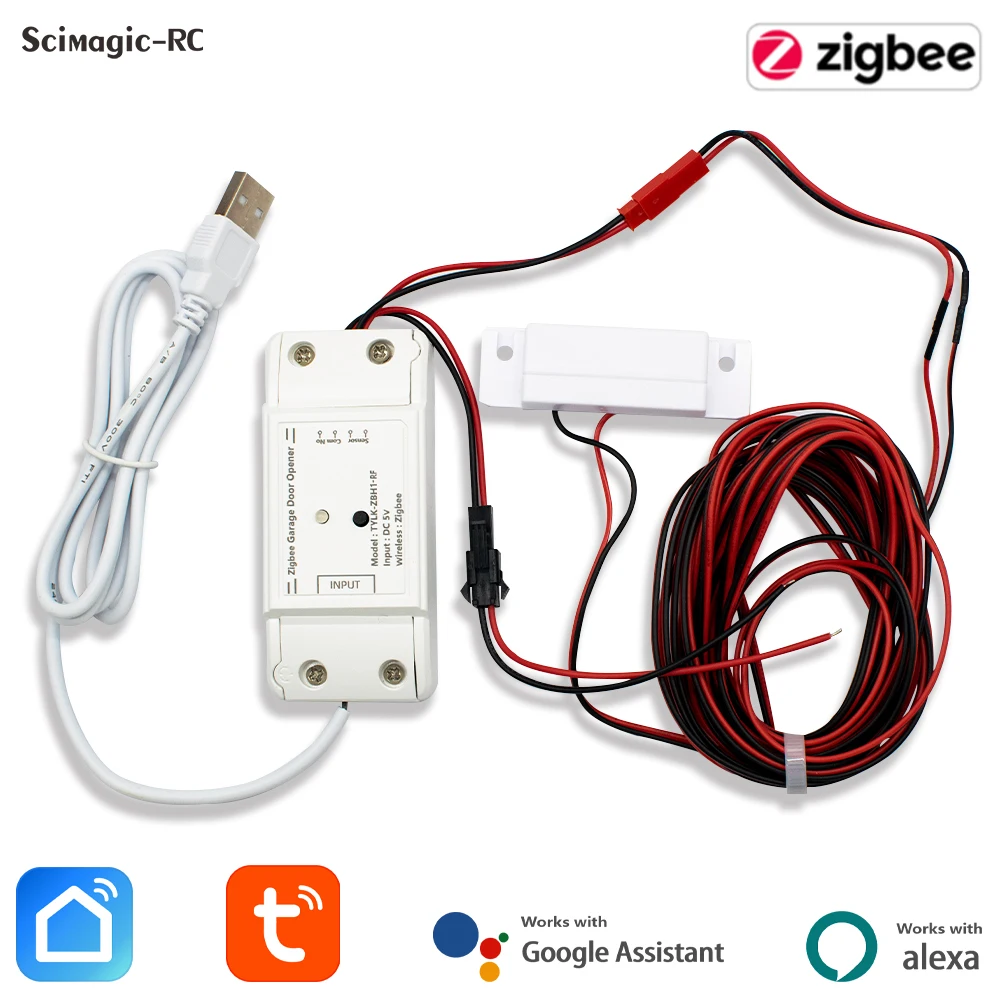 Zigbee Smart Garage Door Opener Controller Motorized Door Opener
