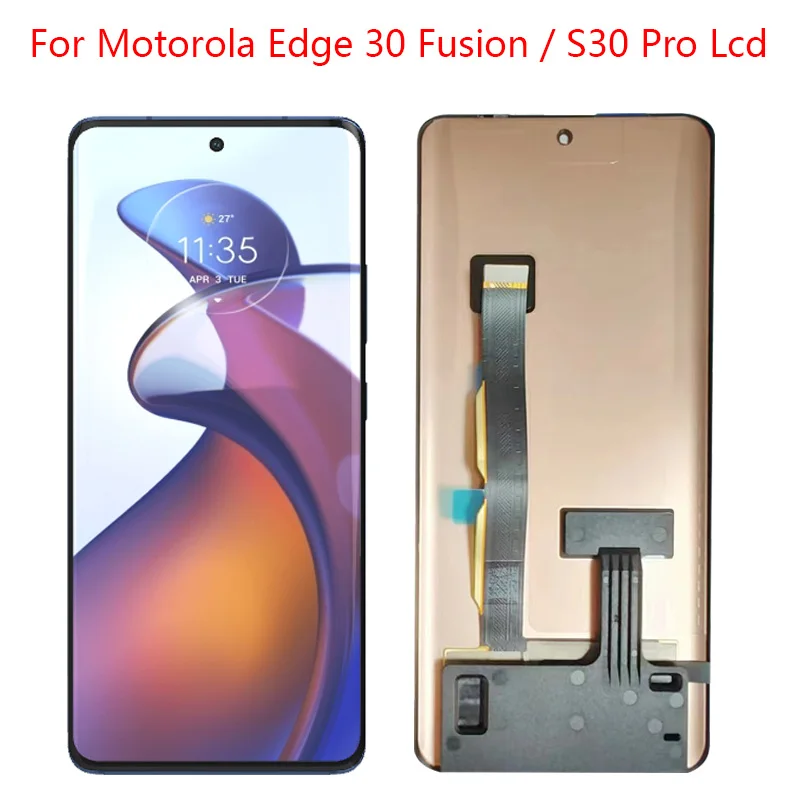 

6,55 ''для Motorola Edge 30 Fusion дисплей Сенсорная панель экран дигитайзер для Motorola Moto S30 Pro LCD XT22432 LCD