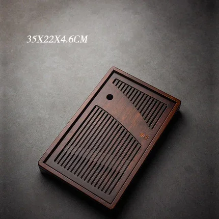 Chinese Solid Wooden Tea Tray Teaware Kung Fu Tea Set Carving Table Drawer Type Storage Drainage Board Vintage Home Decor wooden serving tray tea tray tea set