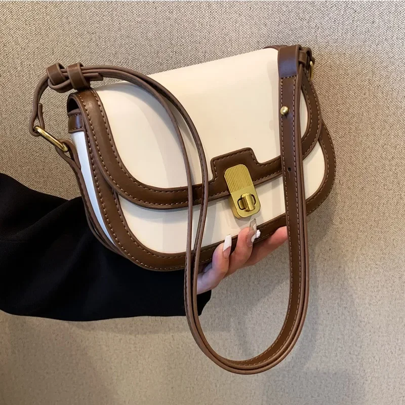 Bags Luxury Handbag 2024 New Simple Fashion Retro Shoulder Bag Niche Texture Casual Versatile Crossbody Small Square Bag