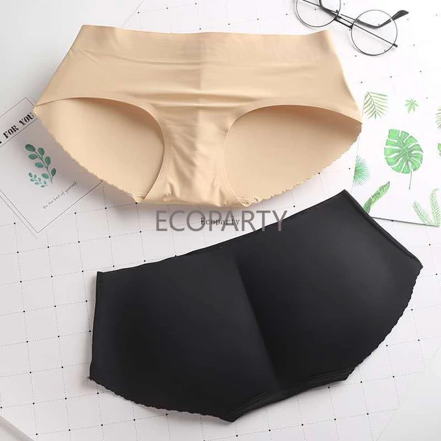 Lady Middle waist Sexy Padding Panties Bum Padded Butt lifter Enhancer Hip  Push Up Panties Underwear Seamless Panties Buttocks - AliExpress