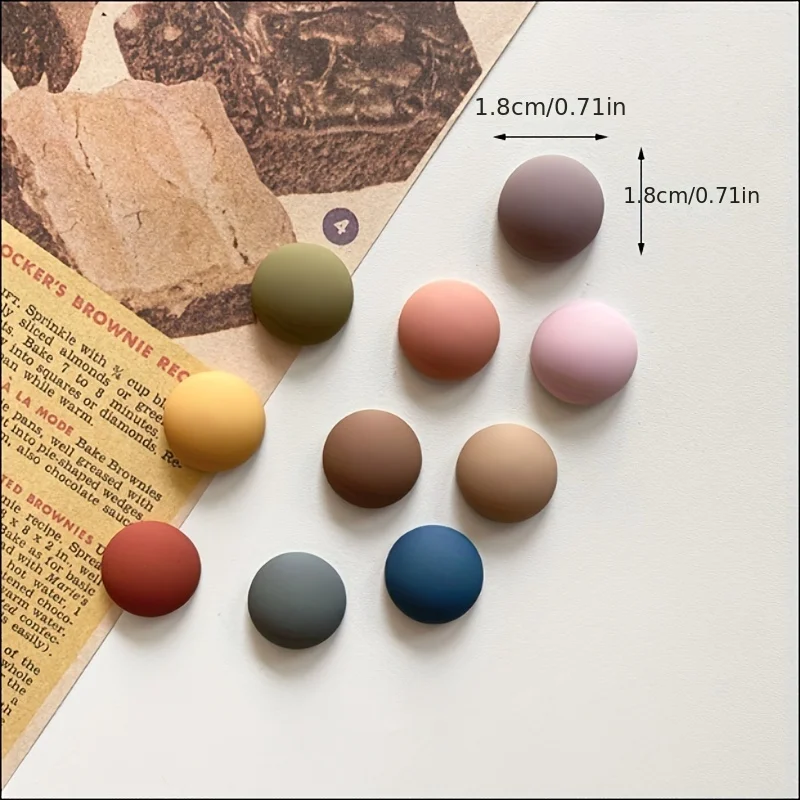 Set of 10 Colorful Candy-Themed Decorative Mini Refrigerator Magnets