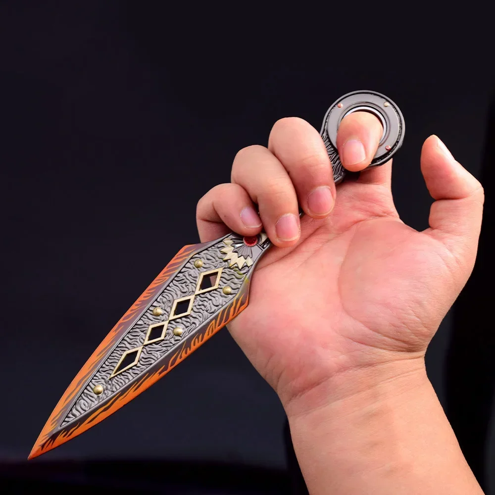 22cm Apex Legends Heirloom Weapon Wraith Kunai Game Metal Katana Ninja Swords Rotatable Melee Weapon Model cosplay sword game knife cosplay toy retractable sword toy cosplay prop Gifts Toys for Boys