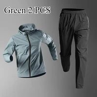 Vêtements de sport à séchage rapide pour hommes, coupe ample, pour l'entraînement en extérieur, les courses matinales, vêtements de sport de printemps 3
