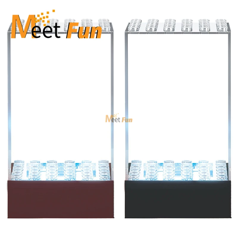 

20/30Pcs Lot Clear Display Box Transparent Case with Light Wholesale for Figures Doll Model Building Blocks Toys for Children