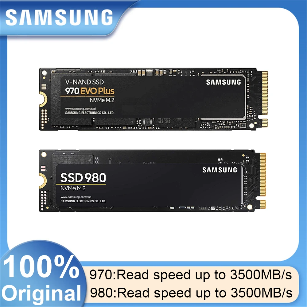 SAMSUNG-Disque dur interne SSD NVMe pour ordinateur portable, 1 To, 970, EVO  Plus, 980, 500 Go, 250 Go, M.2 2280 - AliExpress