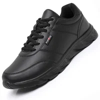 New Men's Sneakers Fashion PU Leather Casual Shoes for Men Jogging Training Sneaker High Quality Comfortable Men's Shoes
