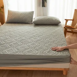 Waterproof Quilted Breathable Mattress Protector with Anti-Mite and Anti-Bacterial Properties - Full 54x75x12inch (Grey)