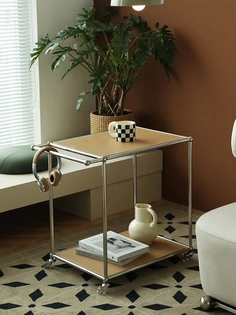 USM Mobile Coffee Table - modern trolley with storage and mobility