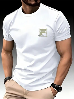 Nuove T-shirt da uomo primavera/estate con stampa sportiva, traspiranti, ad asciugatura rapida, a maniche corte, ideali per maratona, palestra e fitness.