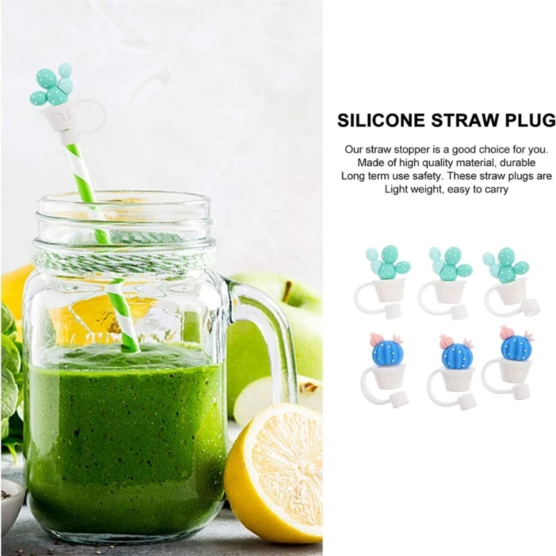 8PCS Flower Drinking Straw Covers Caps, Colorful Flower Reusable Portable  Drinking Straw Tips Lids, Straw Toppers for Tumblers, Dust Proof Plugs