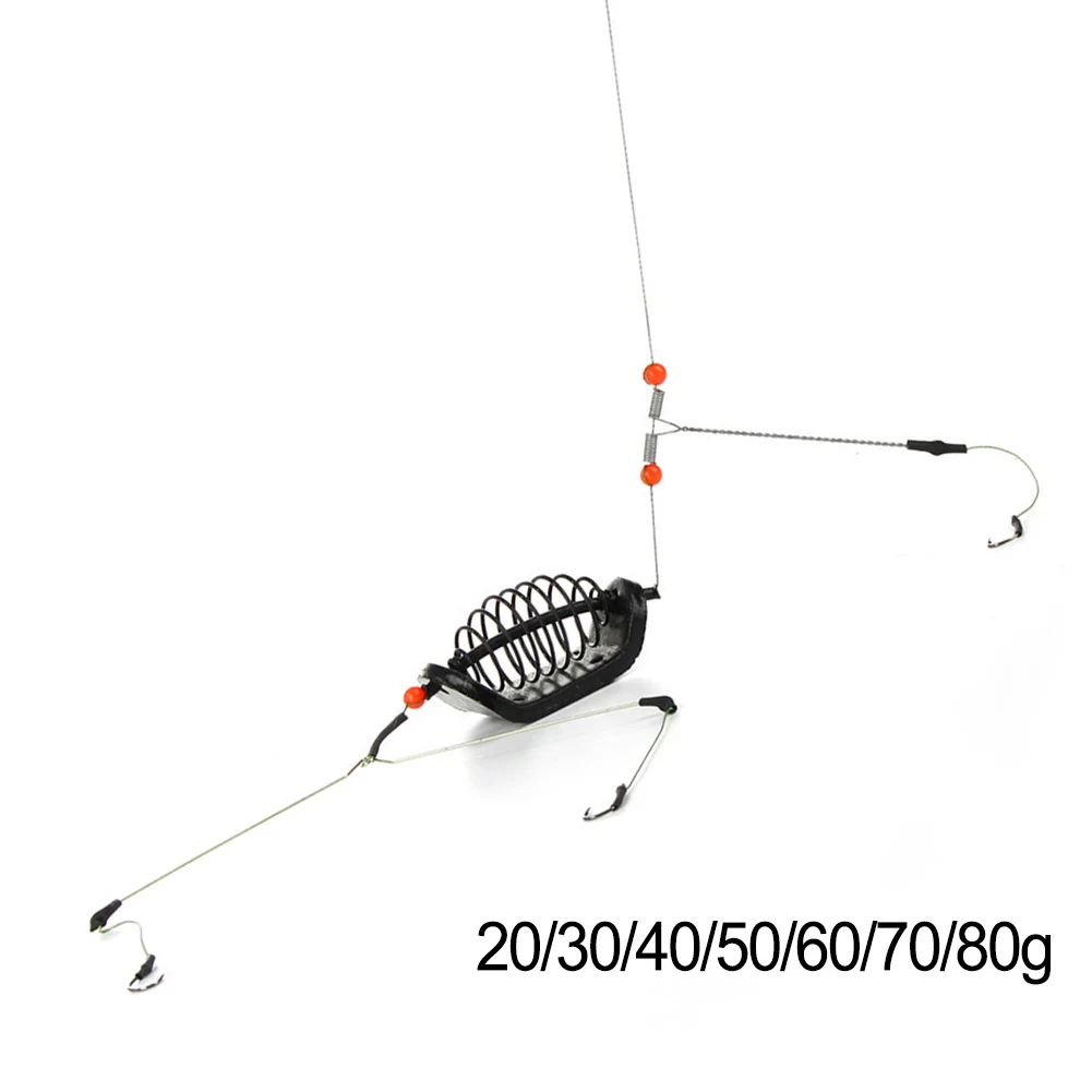 

1pc Bait Carp Fishing Feeder Fishing Baits Cages Hook Rig Set Feeder Tackle Long-range Throw Carp Fishing Accessories Tackle