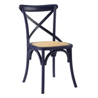 Gear 34.5" Modern Wood Dining Side Chair in Midnight Blue 2