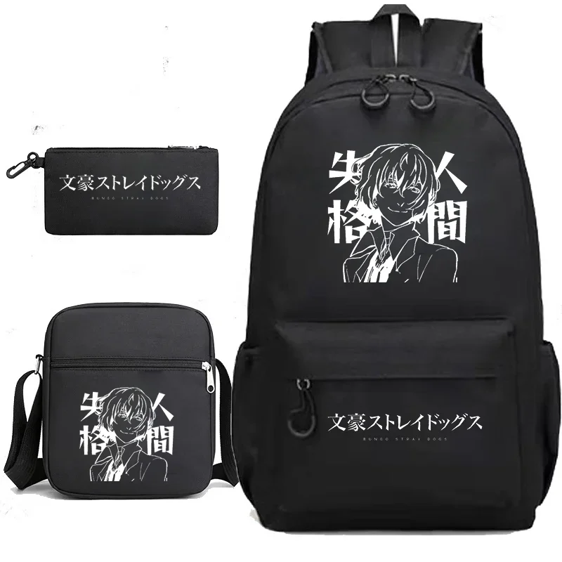 

Anime Bungou Stray Dogs School Bag Children Bagpack Girls Boy Backpack Chuuya Nakahara Osamu Dazai Laptop Bookbag Travel Mochila