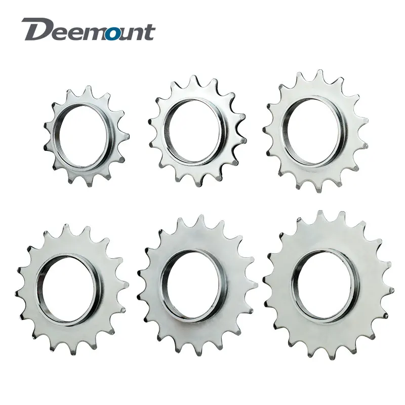 Deemount 13T/14T/15T/16T/17T/18T Fixed Gear One Speed Bicycle Wheel Cogs Sprocket & Lockring For Fixie Track Bike Hub bicycle sprocket gear bicycle parts bike sprocket