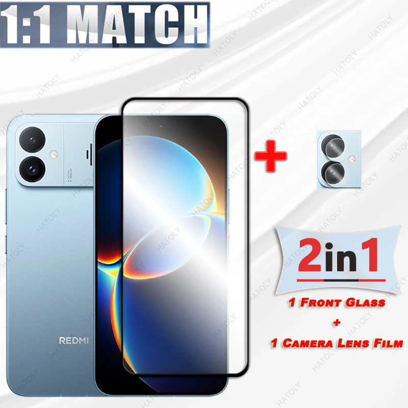 Premium Glass Screen Protector with Black Edge and Camera Lens Shield