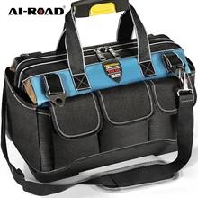 

Multi-Function Tool Bag 1680D Oxford Cloth Electrician Bag, Multi-Pocket Waterproof Anti-Fall Storage Bag