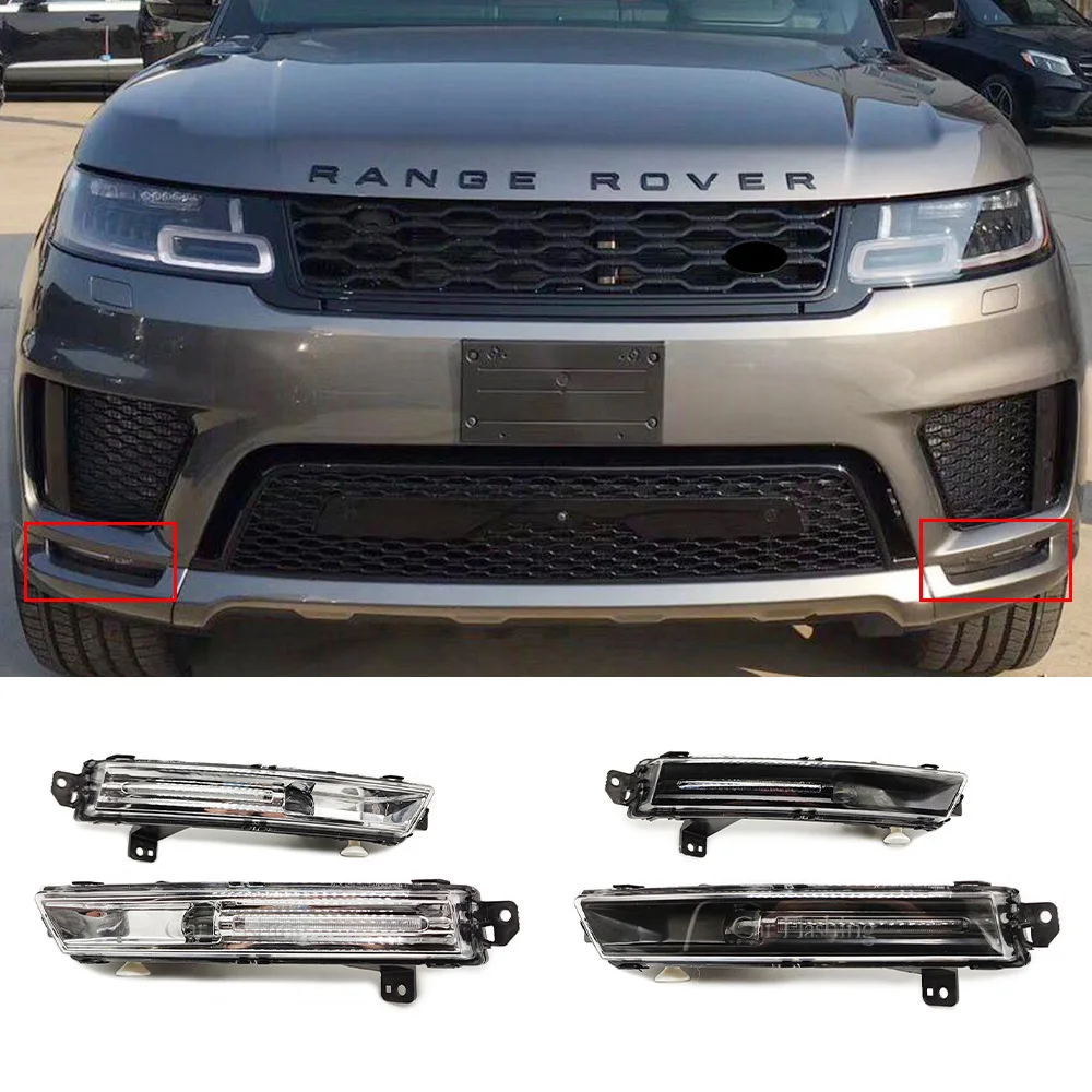 Car LED DRL Daytime Running Light Fog Lamp For Land Rover Discovery 5 ...