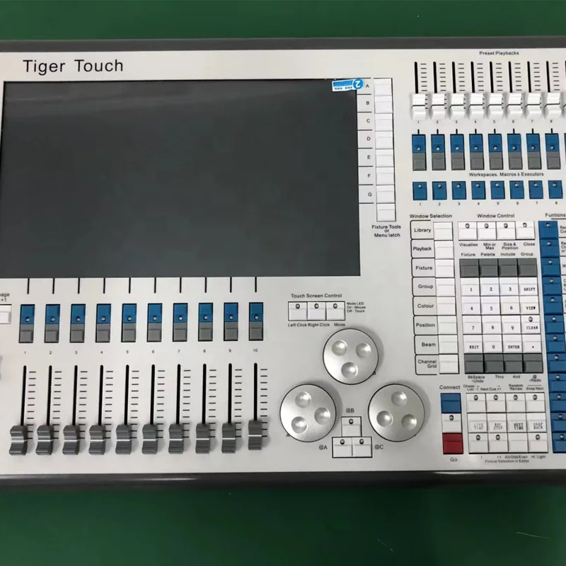 타이거 터치 프로 V16 디스코 DMX 512 라이트 콘솔, 수동 스위치 DJ 컨트롤러, 맞춤형 로고 라이트 컨트롤러, 공장 도매