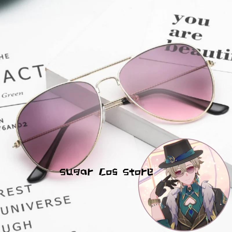 Gioco Anime Honkai Star Rail Aventurine Cosplay Prop Occhiali Da Vista Gioco Di Ruolo Halloween Carnival Christmas Party Prop Adult