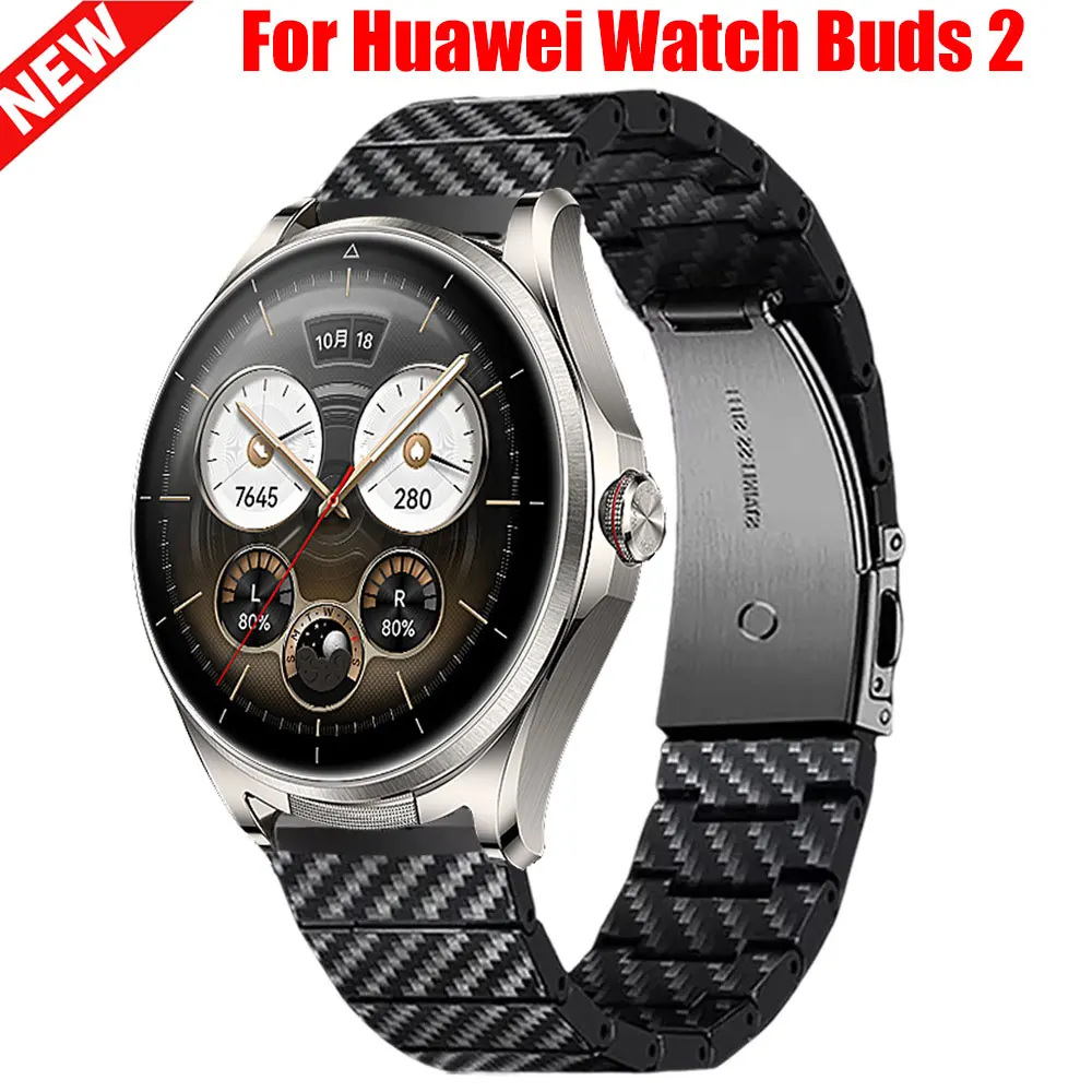 Carbon Fiber Watch Band, 22mm Strap – Premium Wristband Replacement
