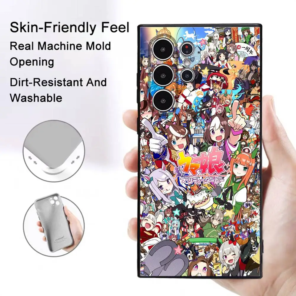 Frosted Non-Slip Anime U-Umamusume Phone Case - Full Cover Soft Case