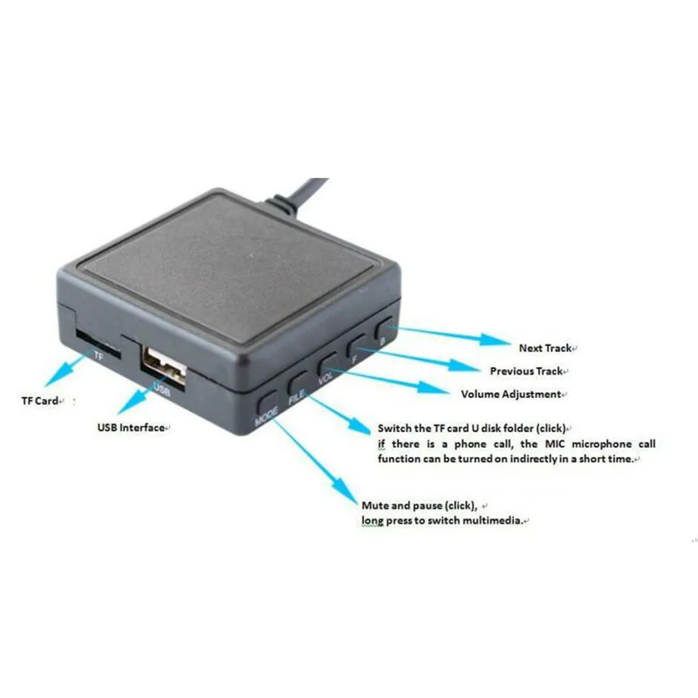 

High quality Module USB interface 5.0 Version Car Hands-free IP-BUS Pad Stereo AUX Cable For Pioneer