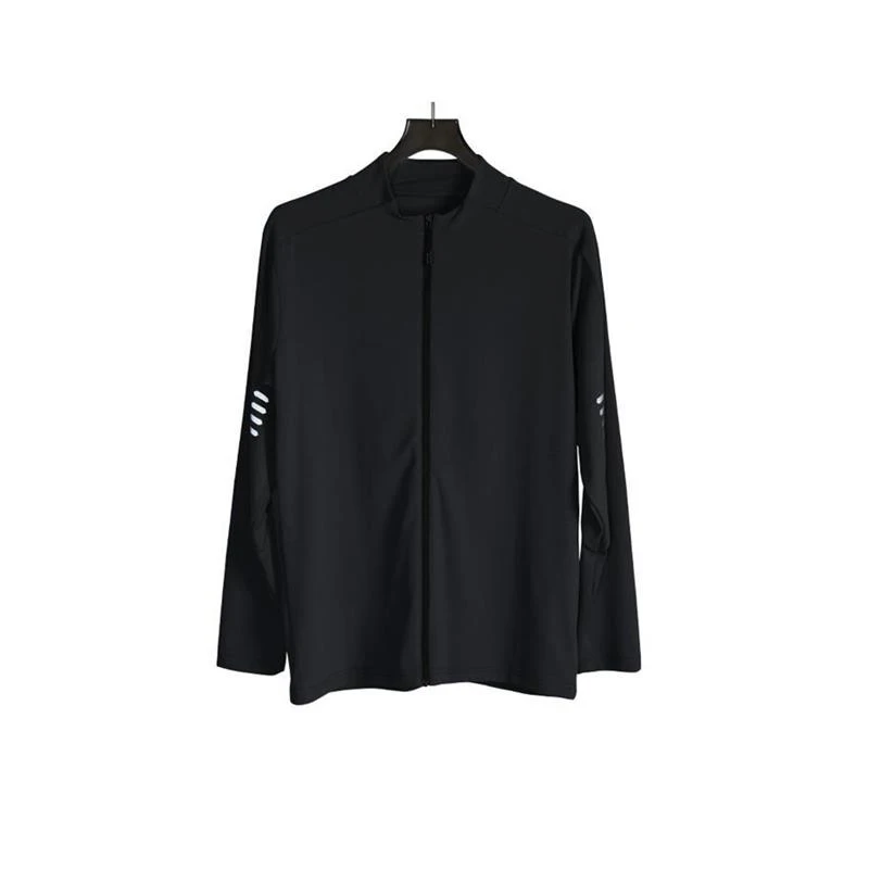 New Autumn Men Jacket Stand Neck Quick Dried Long Sleeve Coat Slim Fit Casual Sportswear Workout Outdoorwear