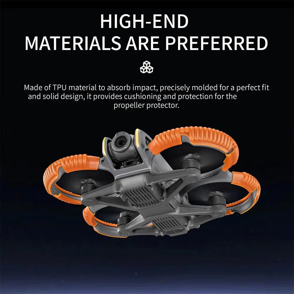 

Защита для пропеллера для dji Avata 2, бампер для дрона, ударопрочные бамперы, аксессуары для защиты от столкновений для пропеллера дрона I7f4