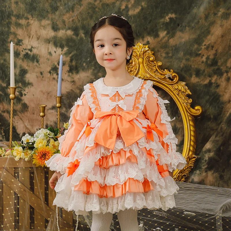 Spring New Lolita Princess Lace Skirt Girls' Skirt Pompous High Grade Dress