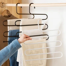 

Stainless Steel Stand for Clothes Brass Hanger for Coats Multi-functional Pants Rack House Organizer Wardrobe Horse Storage Home