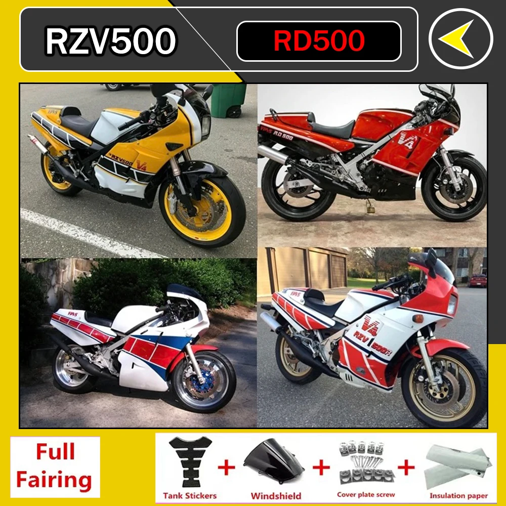

Fit for YAMAHA RZV500 RD500 1985 - 1987 Motorcycle ABS full Fairing kit Set Bodywork fairings Kit RD 500 RZV 500 1986 85 86 87