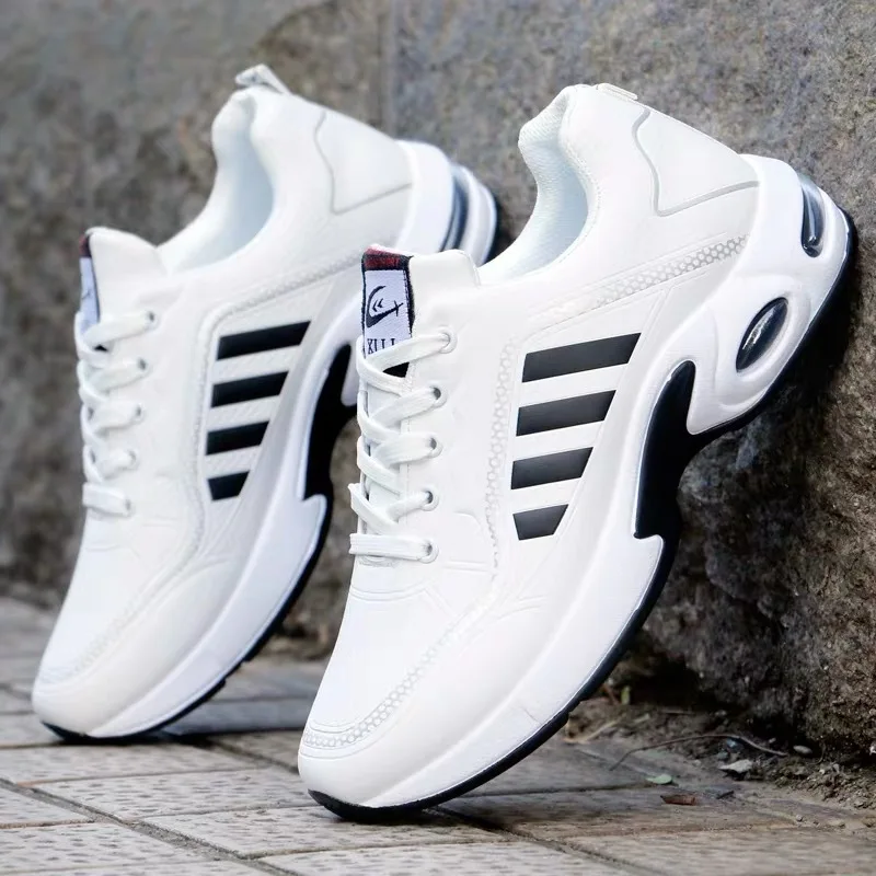 

Men Sneakers Fashion Loafers Luxury Casual Shoes Breathable Leisure Male Sneakers Men Vulcanized Shoes Our Stripes White Shoes