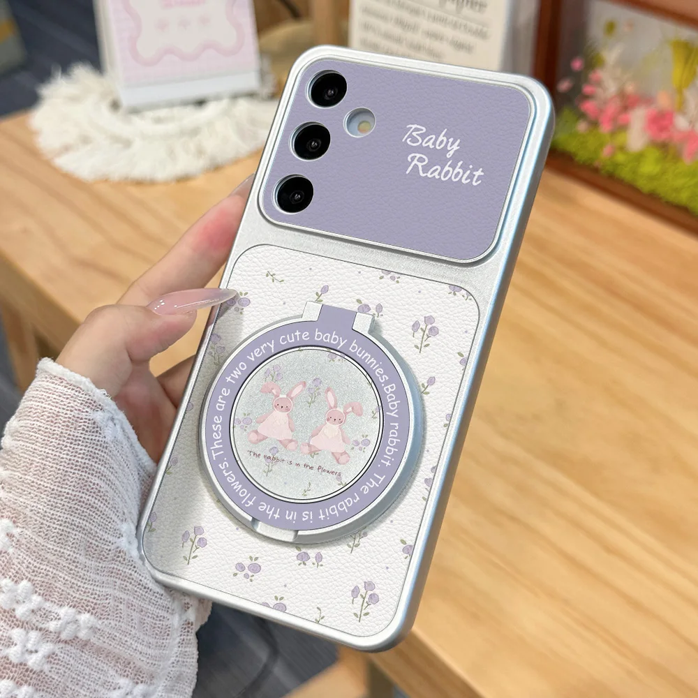 Kawaii Star Koala Phone Case in Blue and White with Built-in Bracket
