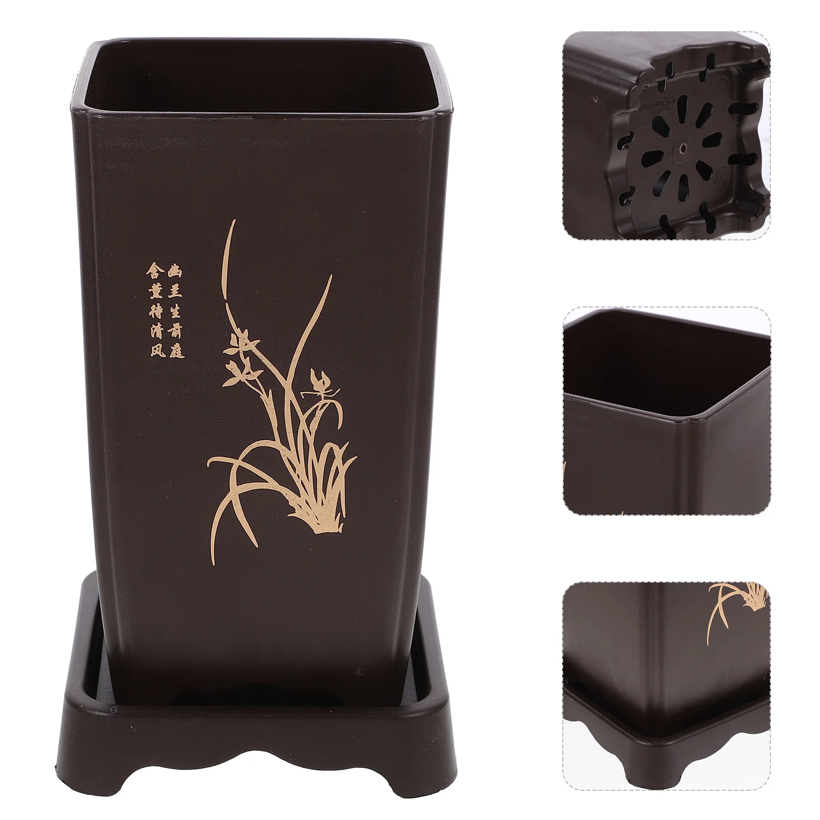 

Indoor Pots for Plants Planter Pot Orchid Planters Cactus Resin Nursery Planting