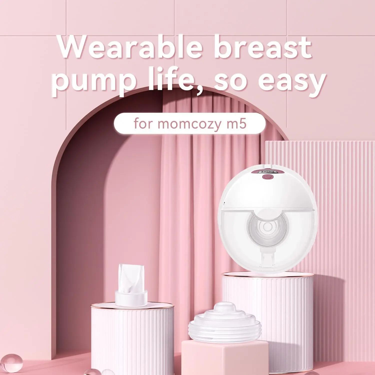 Momcozy M5 Silicone Duckbill Valve And Diaphragm for Breast Pumping Kit-Replacement Parts for Efficient Milk Expression
