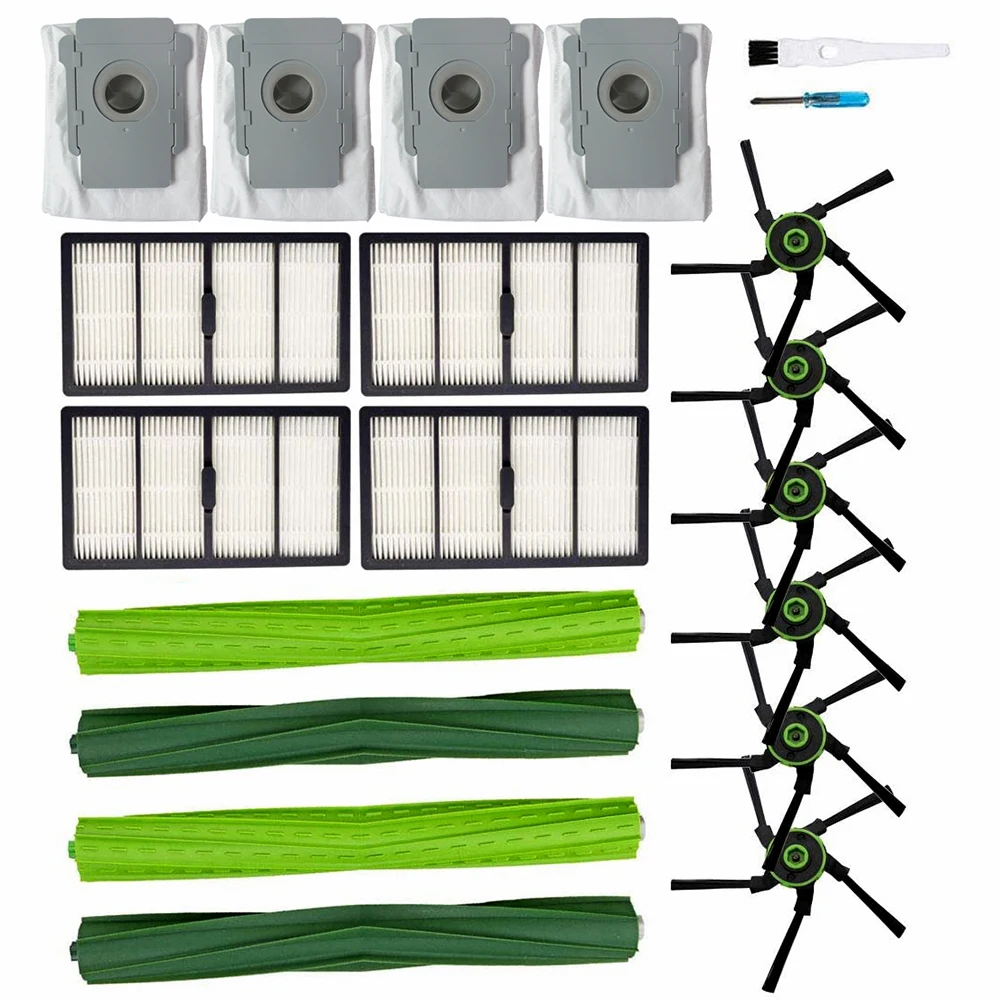 Piezas de cepillos de rodillo para iRobot Roomba s9 (9150), s9 + s9 Plus (9550), serie s, Robot limpiador, cepillo lateral, filtro, bolsas de eliminación de suciedad
