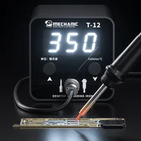 Soldering Iron MECHANIC T-12 Welding Platform Universal T12 Soldering Iron Tip LED Digital Display Desktop Welding Repair Tool 2