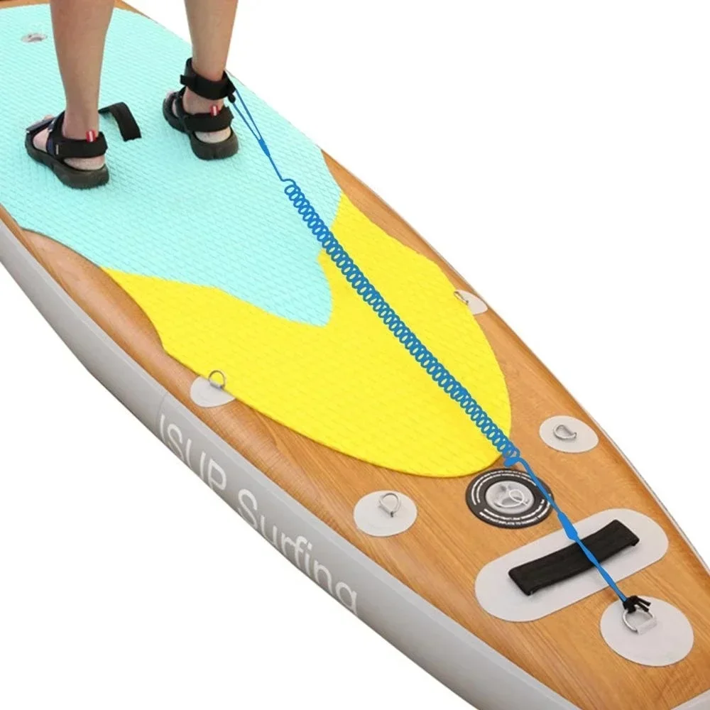 Surfboard Leash Surf Sup 4 Feet Ankle Leash Elastic Coiled Stand UP Paddle Board Leg Rope