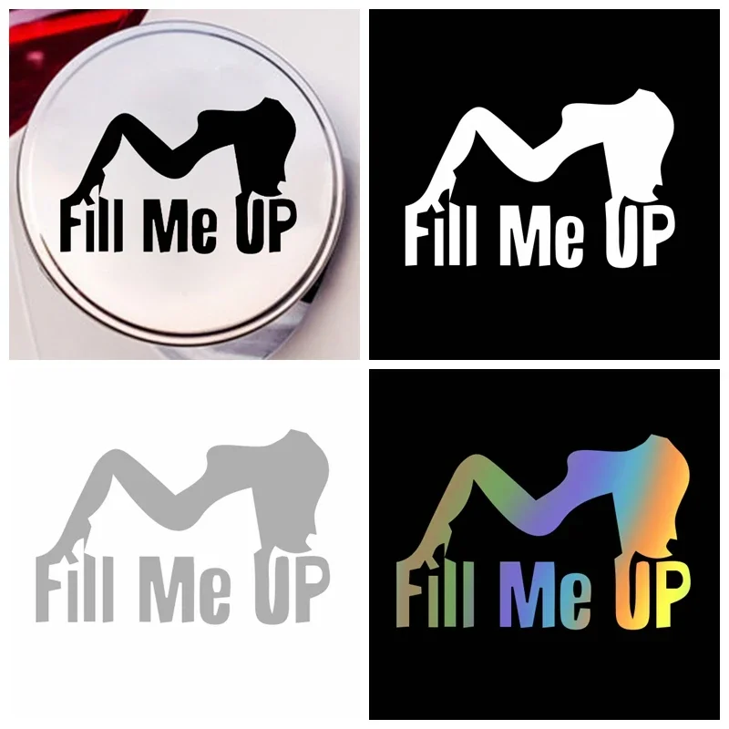 Car Stickers Interesting Fuel Tank Cap Stickers Waterproof and Sun Proof Car Decorative Accessories PVC