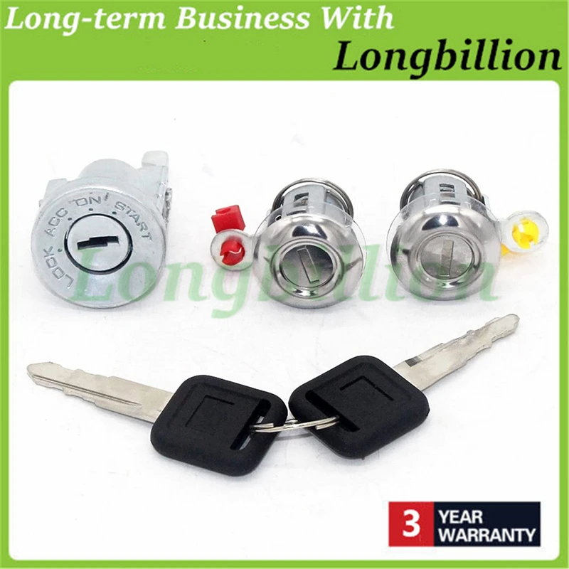 New Car Door Lock Ignition Lock Cylinder Key Set for Isuzu NPR NQR NKR
