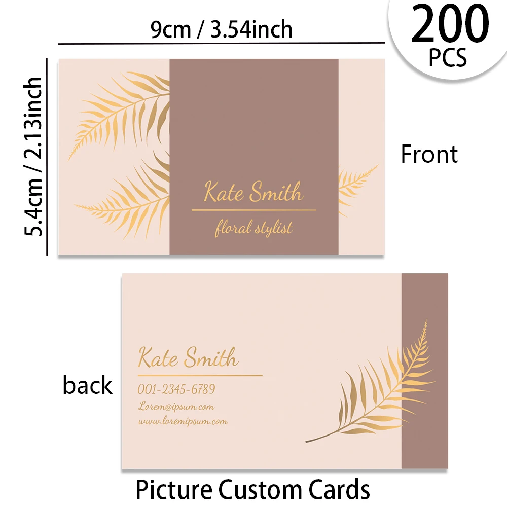 200개, 맞춤형 명함/카드, 명함, 데스크탑 명함, 감사 카드, 명함, 방수 표면