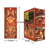 DIY Wooden Book Nook Shelf Insert Kits 12 Hours in Chang'an Bookends Miniature Building Kits Bookshelf Doll Houses Friends Gifts 5